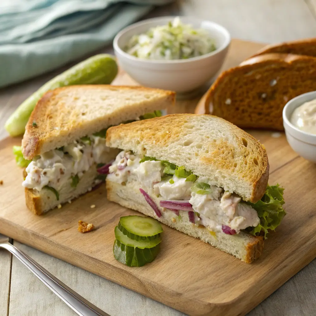 Best chicken salad sandwich recipe with creamy filling