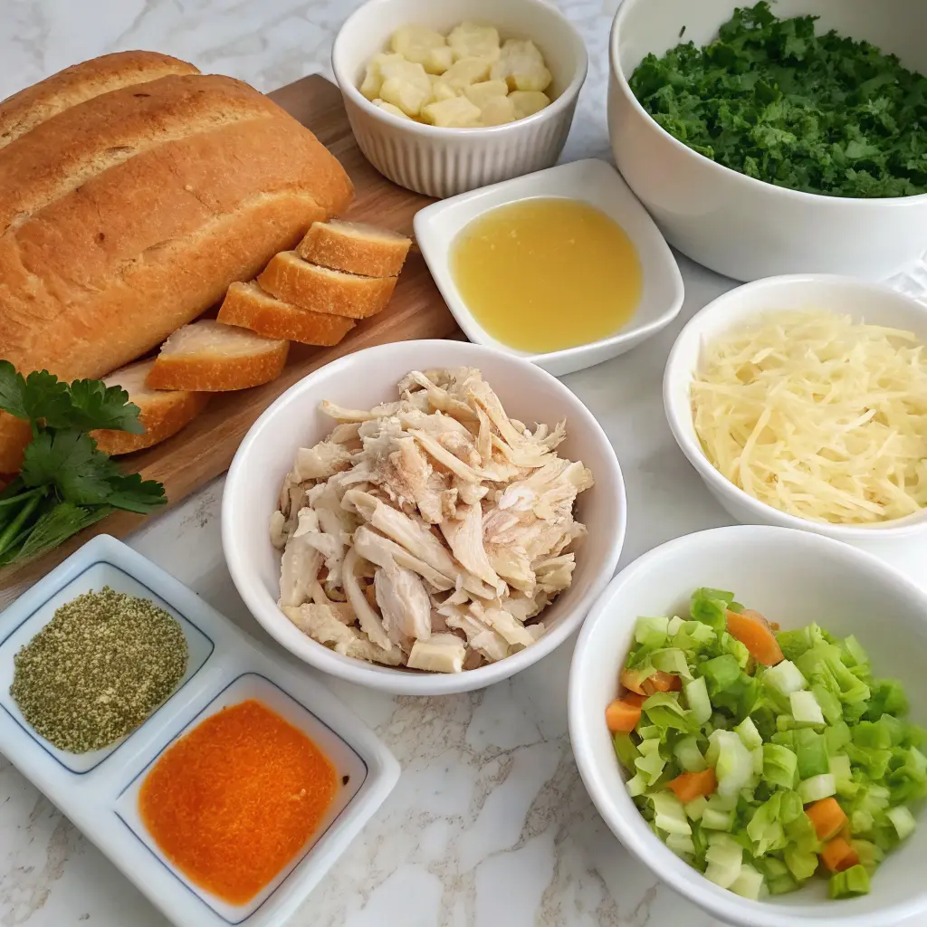 chicken-dressing-recipe-ingredients Chicken and dressing recipe ingredients preparation