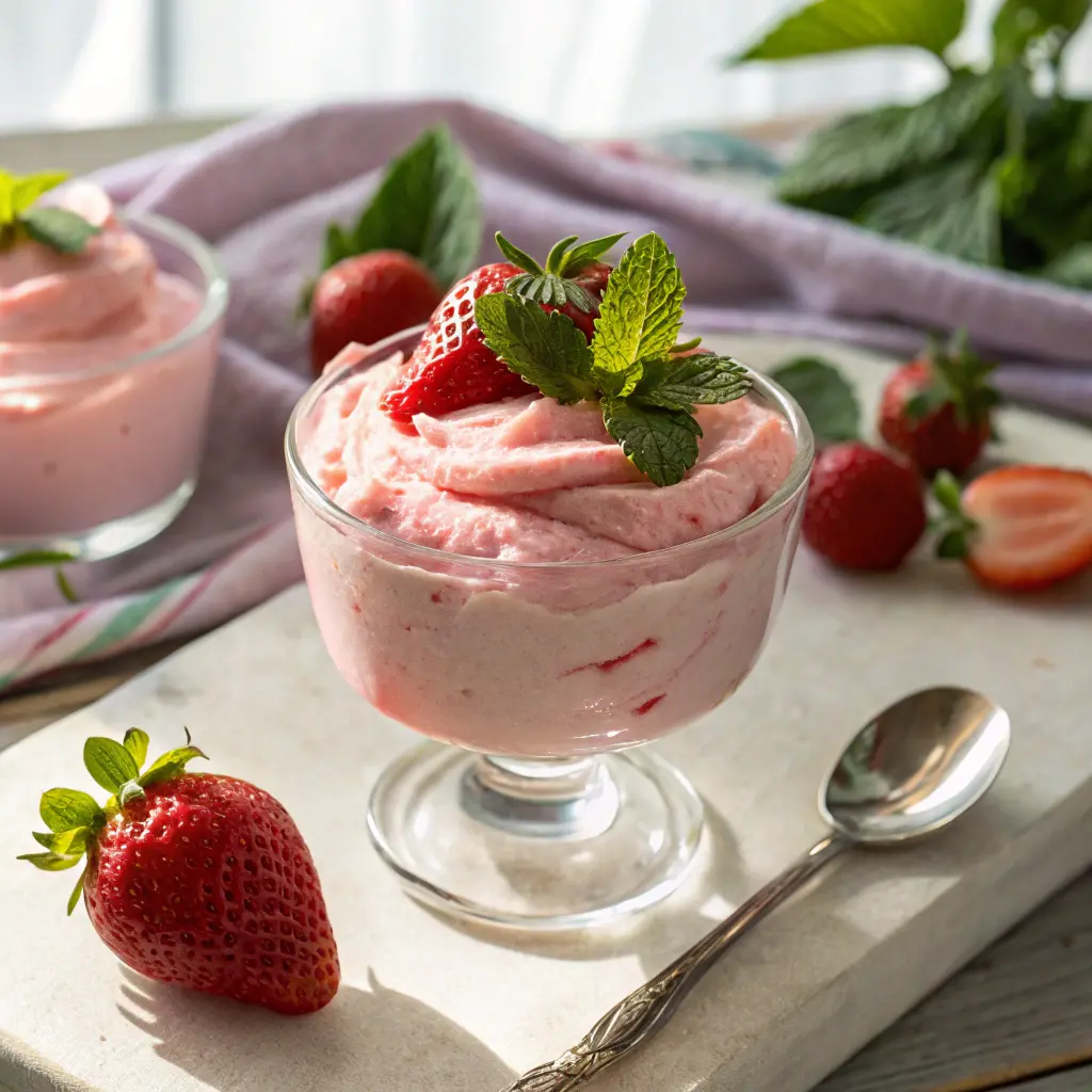 3 Ingredients Strawberry Mousse Recipe – Light and Creamy Dessert